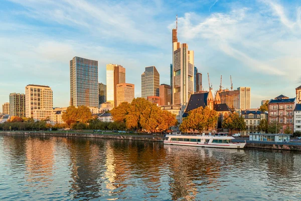 Frankfurt Main Germany October 17Th 2022 Beautiful View Modern Buildings — Stock Photo, Image