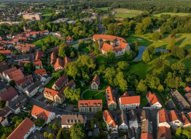 Kuzey Rhein-Vestfalya, Almanya 'da Steinfurt iline ait hava manzarası