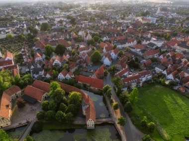 Kuzey Rhein-Vestfalya, Almanya 'da Steinfurt iline ait hava manzarası