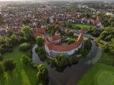 Kuzey Rhein-Vestfalya, Almanya 'da Steinfurt iline ait hava manzarası