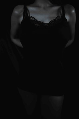 beautiful sexy woman posing and showing her body