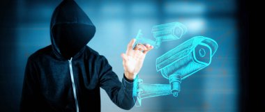 Veri güvenlik sistemindeki siber hacker