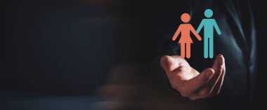 İş adamları dijital bileşik