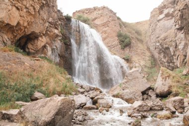waterfall of the mountains in the north