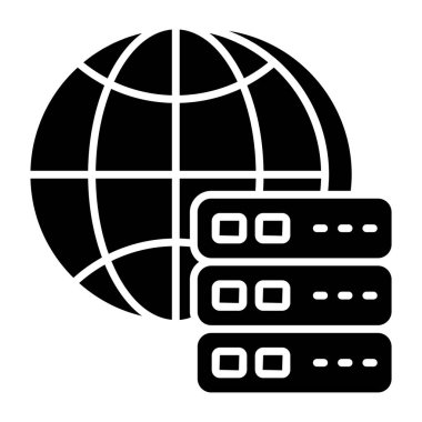 Küresel sunucunun simge tasarımı 