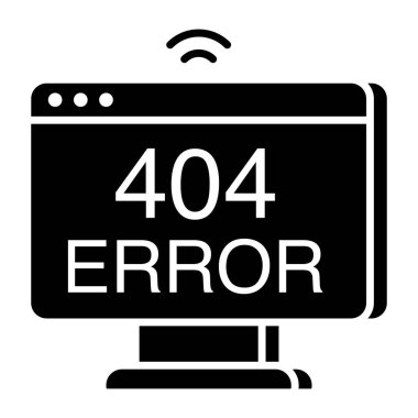         Hata 404 'ün yaratıcı tasarım vektörü