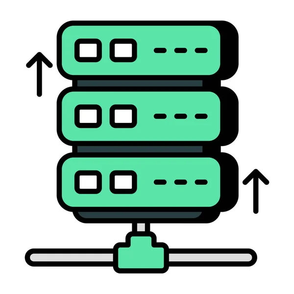 Дизайн Иконки Сервера Общего Доступа — стоковый вектор