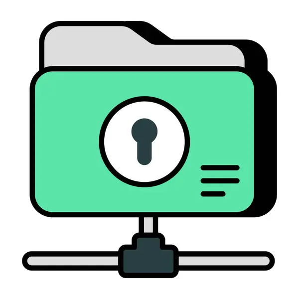 Premium Download Icon Folder Security — Image vectorielle