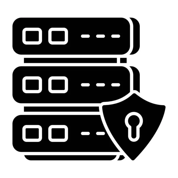 服务器安全性的图标设计 — 图库矢量图片