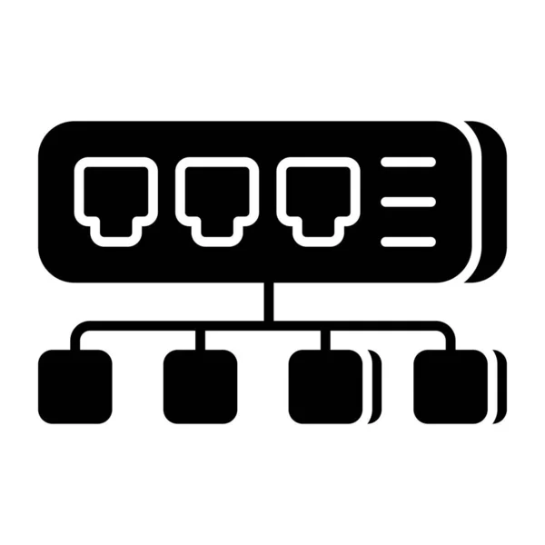 イーサネットポートのトレンディーなベクトル設計 — ストックベクタ