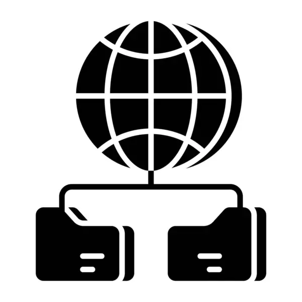 세계적 폴더의 디자인 아이콘 — 스톡 벡터