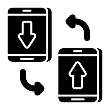 Taşınabilir aktarımın eşsiz tasarım simgesi 