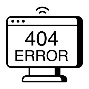         Hata 404 'ün yaratıcı tasarım vektörü