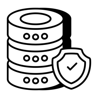Veritabanı güvenliğinin simge tasarımı 
