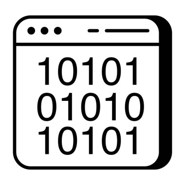 İkili kodların bir simge tasarımı 