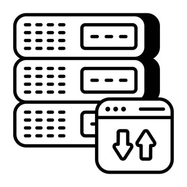 Sunucu aktarımının simge tasarımı 