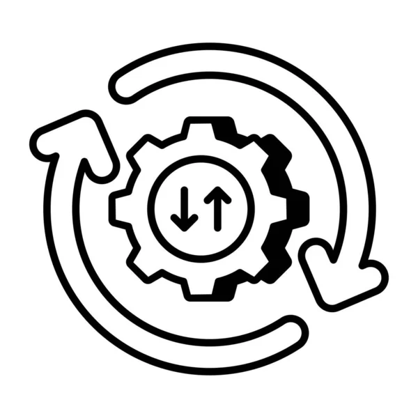 Ein Icon Design Des Setup Updates — Stockvektor