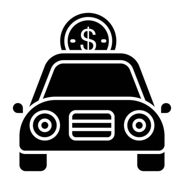Finansal arabanın bir simge tasarımı