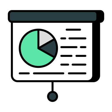 İş sunumunun eşsiz bir tasarım simgesi 