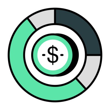 Düz dizayn, finansal şema simgesi