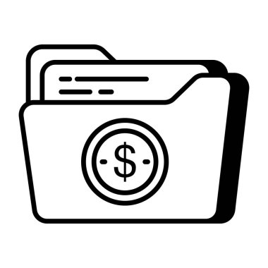 Finans dizininin premimium indirme simgesi 