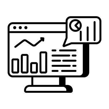 Web istatistiklerinin bir simge tasarımı 