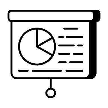 İş sunumunun eşsiz bir tasarım simgesi 