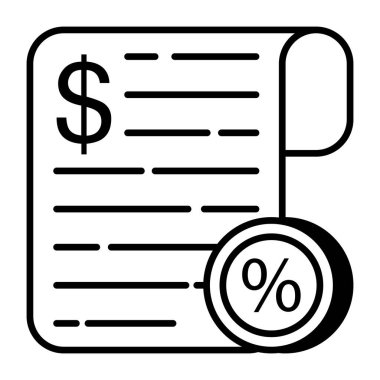 Fatura indiriminin premium indirme simgesi 
