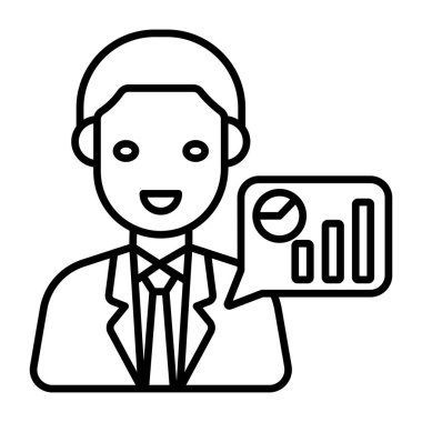 İş sohbetinin modern tasarım simgesi 