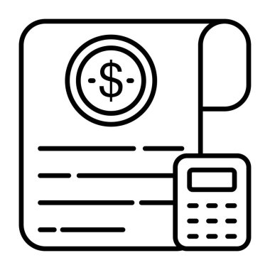 Finansal hesaplamanın eşsiz bir tasarım simgesi 