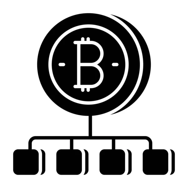 Ícone Design Bitcoin —  Vetores de Stock