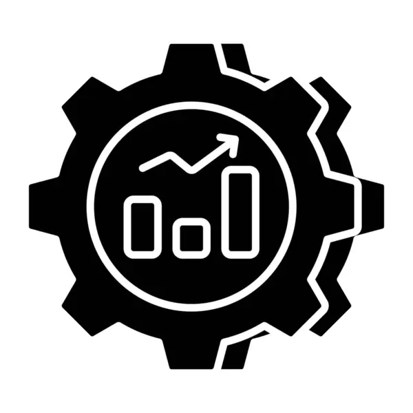 Ikona Moderního Designu Správy Dat — Stockový vektor