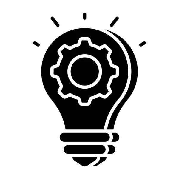 Icono Diseño Plano Generación Ideas — Vector de stock