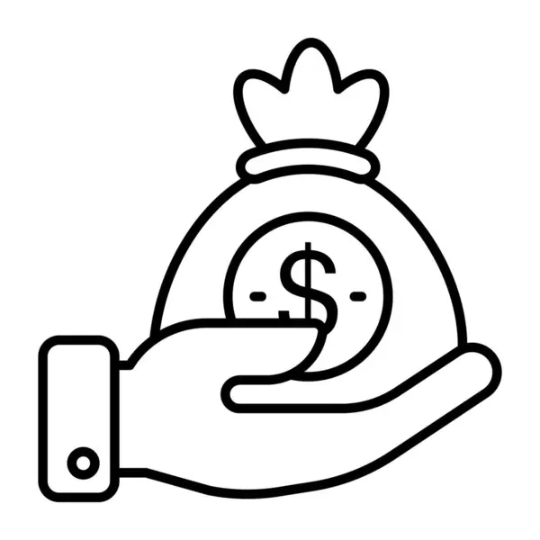Perfect Design Icon Money Bag — Stockvector