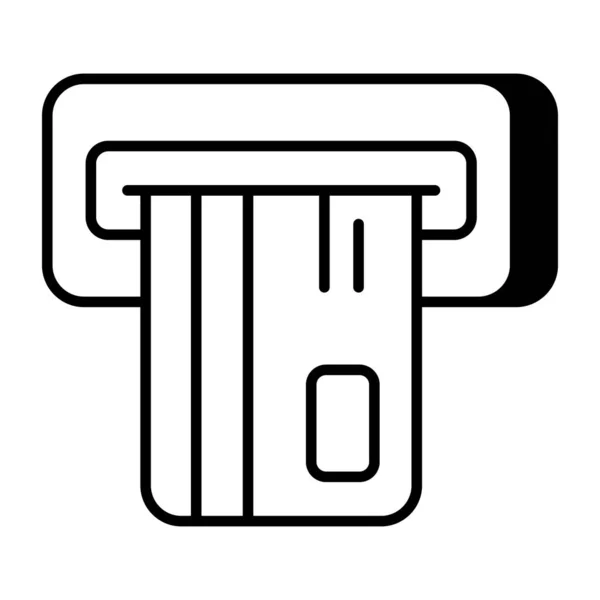 Ідеальна Іконка Дизайну Відведення Атм — стоковий вектор