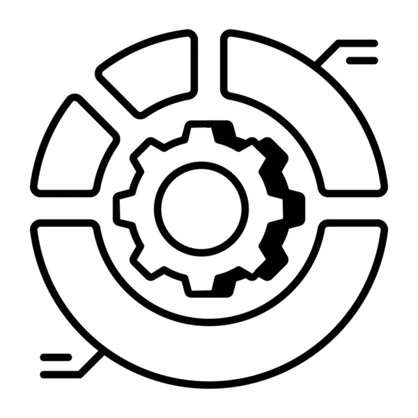 Сучасний Іконка Дизайну Управління Даними — стоковий вектор