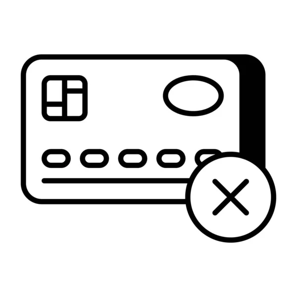 Conceptual Flat Design Icon Card Payment — Stock Vector