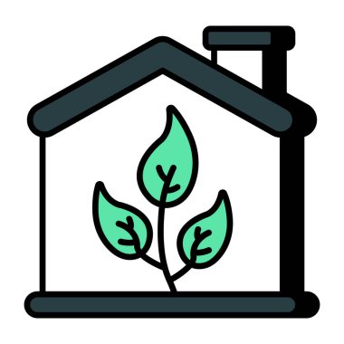 Vector design of eco home