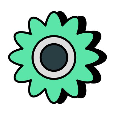 Çiçeğin güzel bir tasarım simgesi