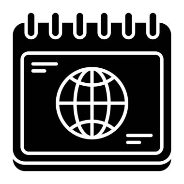 Dünya gününün modern tasarım simgesi