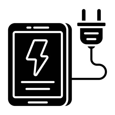 Taşınabilir şarj için bir simge tasarımı