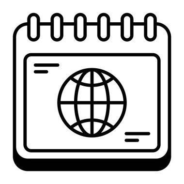 Dünya gününün modern tasarım simgesi