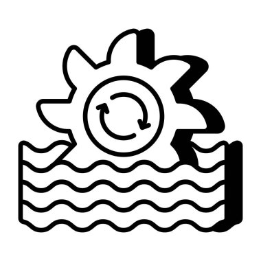 Hidroelektrik enerjinin modern tasarım simgesi