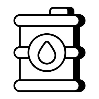 Benzin varilinin mükemmel tasarım simgesi