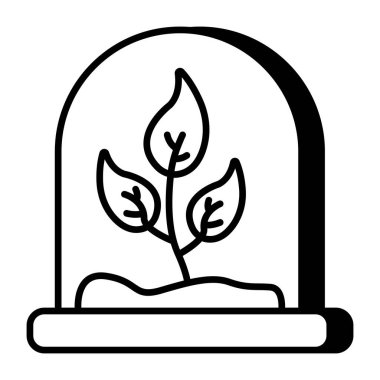 Vector design of growing plant