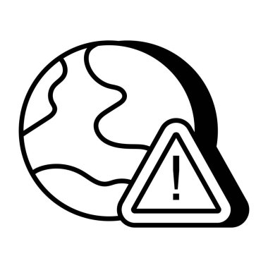 Küresel problemin mükemmel tasarım simgesi