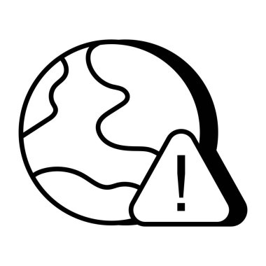 Küresel problemin mükemmel tasarım simgesi