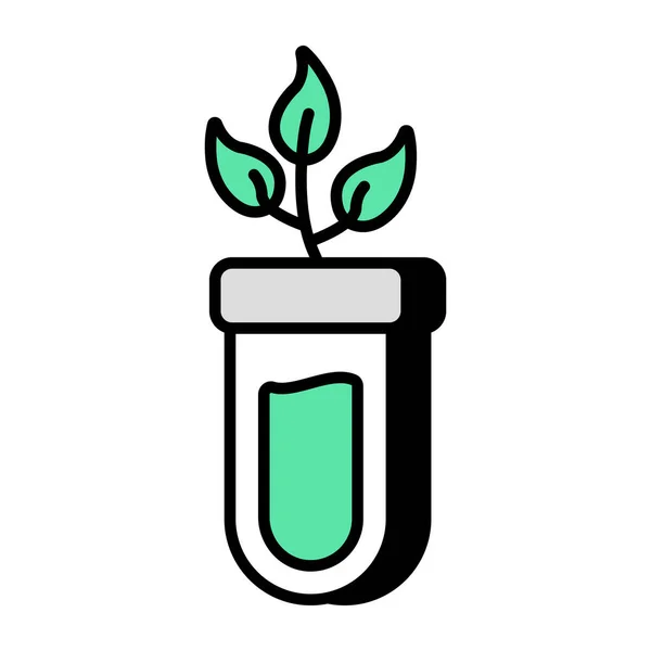 Perfect Design Icon Botanical Tube — Stock Vector
