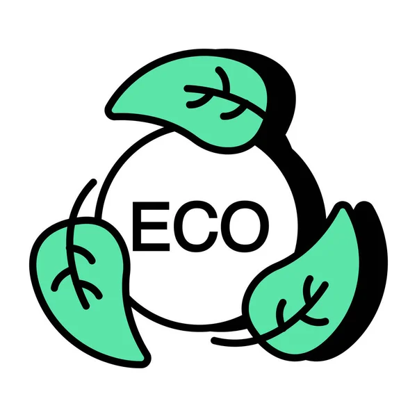 Unique Design Icon Eco Refresh — Vettoriale Stock