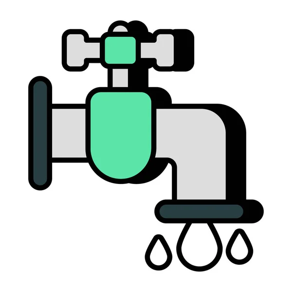 Modern Design Icon Water Tap — стоковый вектор